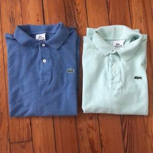 Mens lacoste classic fit polo lot